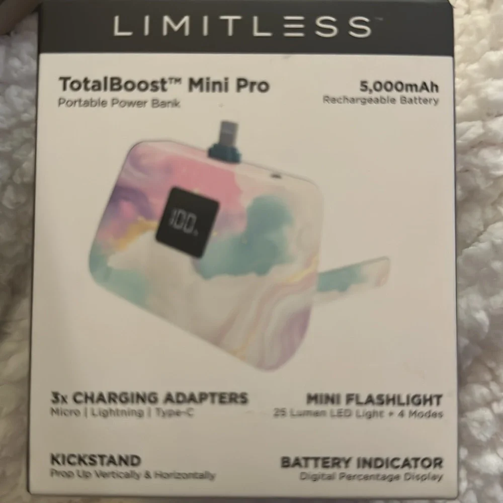 Limitless TotalBoost Mini‎ 4,000mAh Universal Power Bank